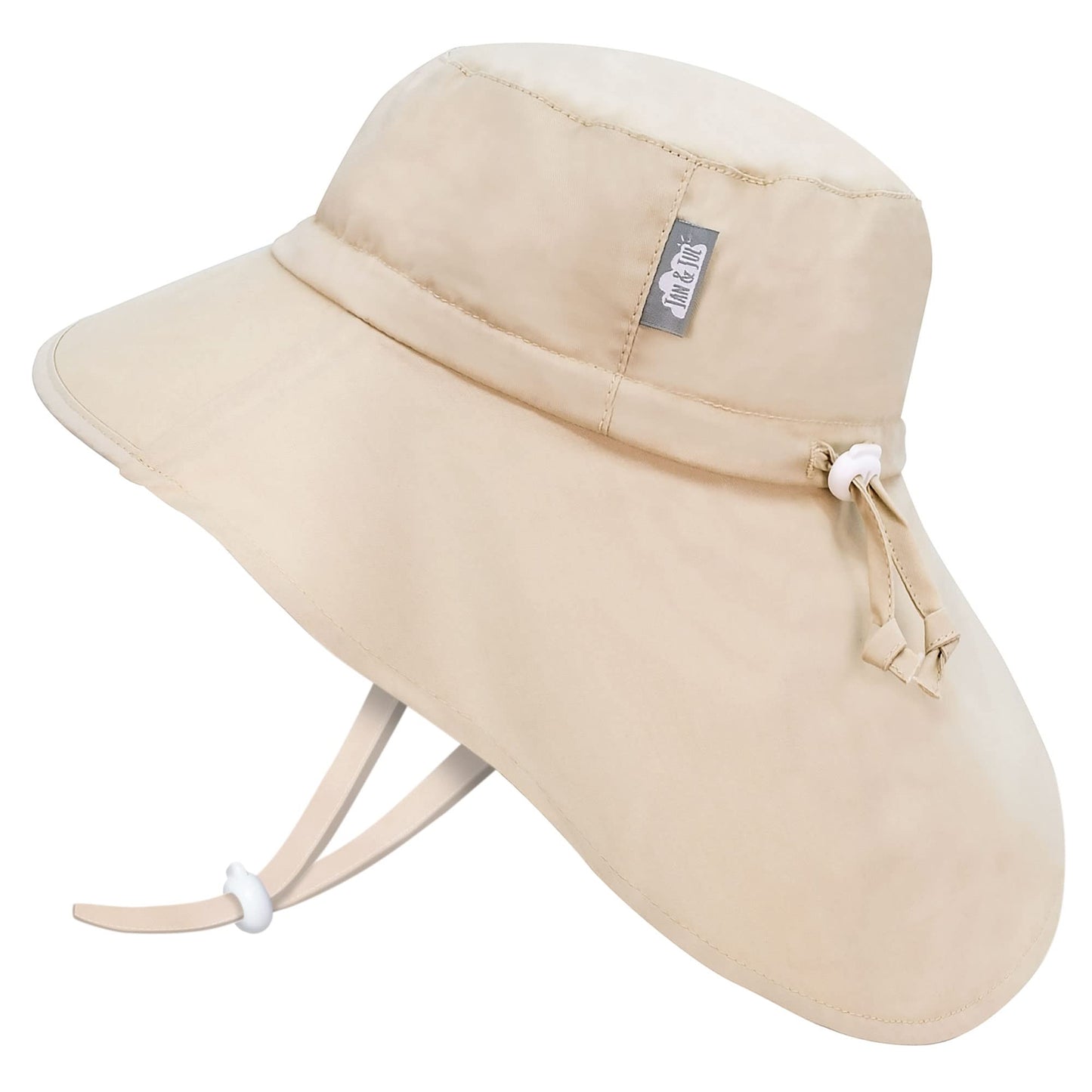 Kids Cotton Sun Hat Wide Brim Adjustable Summer Hat