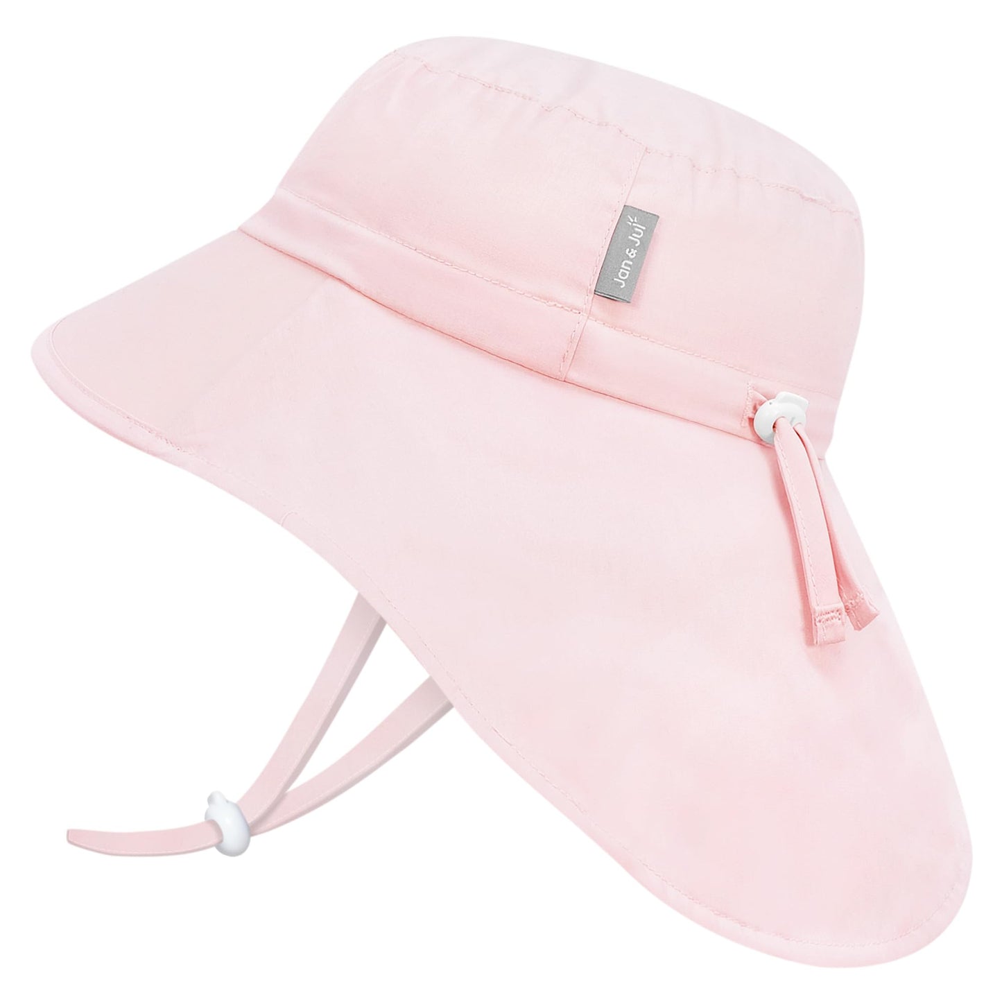 Kids Cotton Sun Hat Wide Brim Adjustable Summer Hat