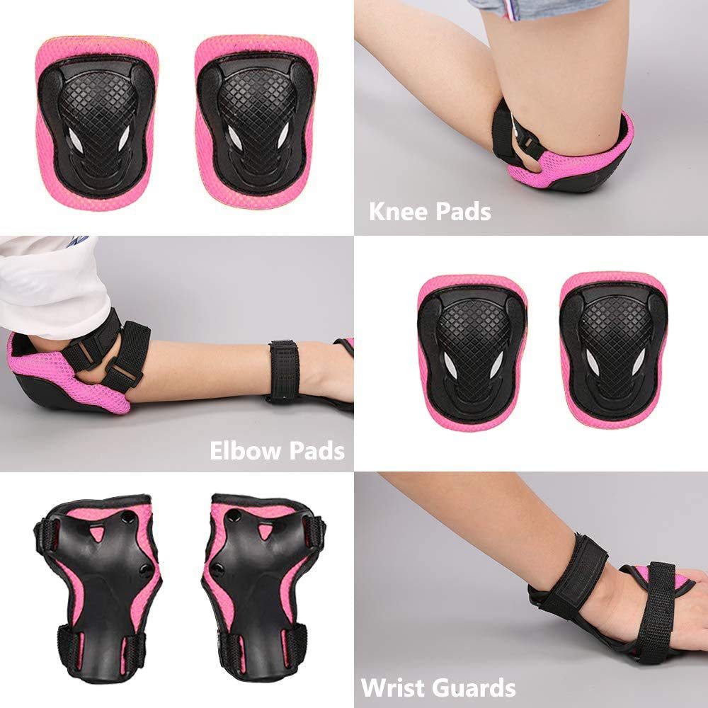 Kids Helmet Protective Gear Set with Knee Elbow Pads