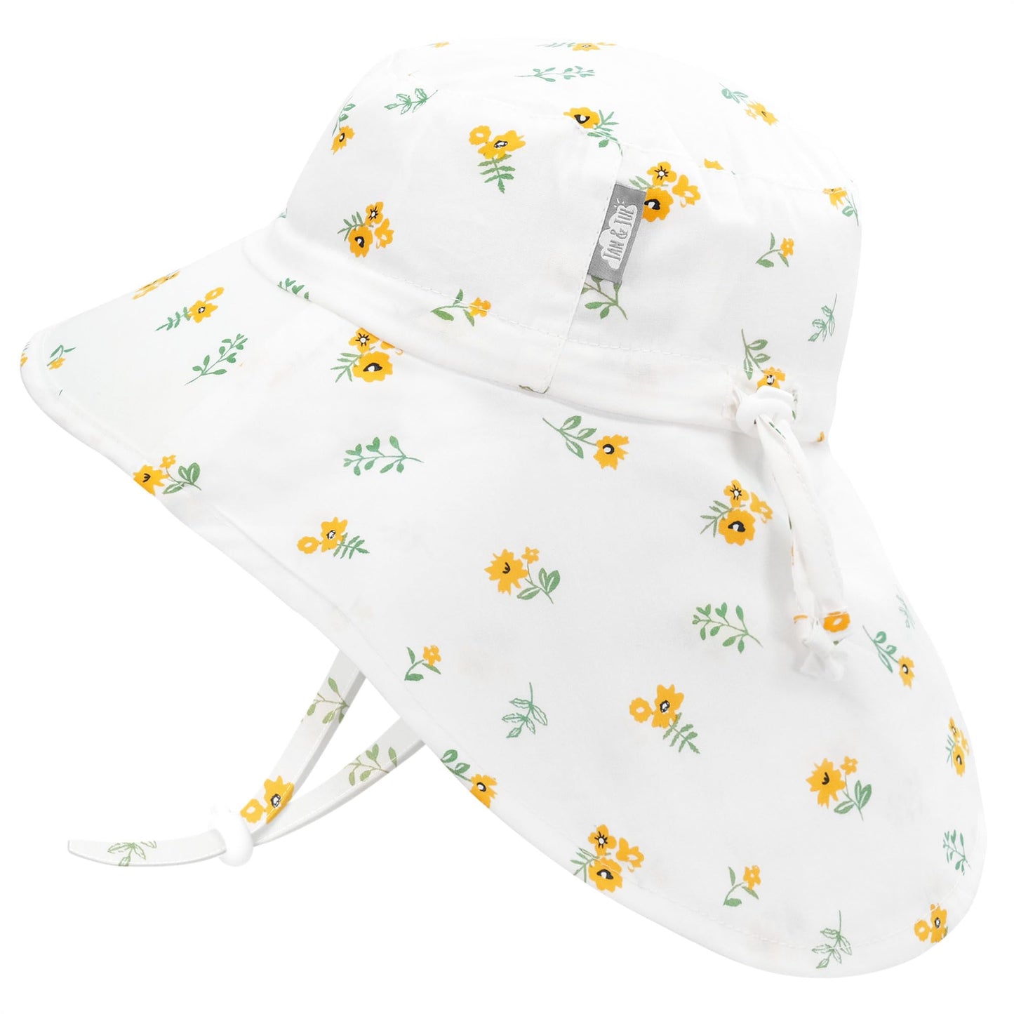 Kids Cotton Sun Hat Wide Brim Adjustable Summer Hat