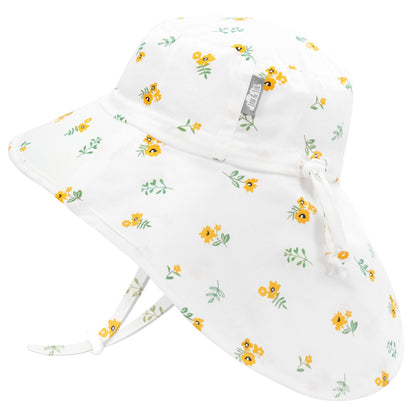 Kids Cotton Sun Hat Wide Brim Adjustable Summer Hat