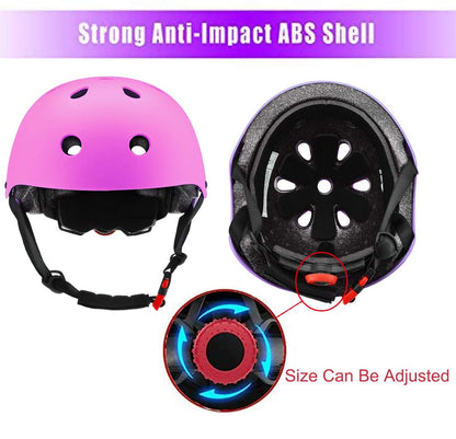Kids Helmet Protective Gear Set with Knee Elbow Pads