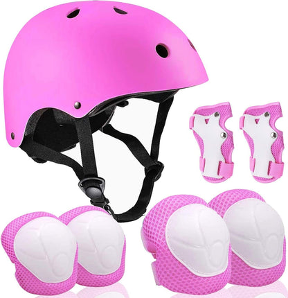 Kids Helmet Protective Gear Set with Knee Elbow Pads