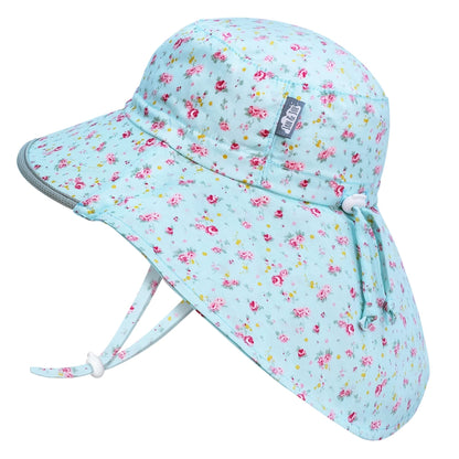 Kids Cotton Sun Hat Wide Brim Adjustable Summer Hat