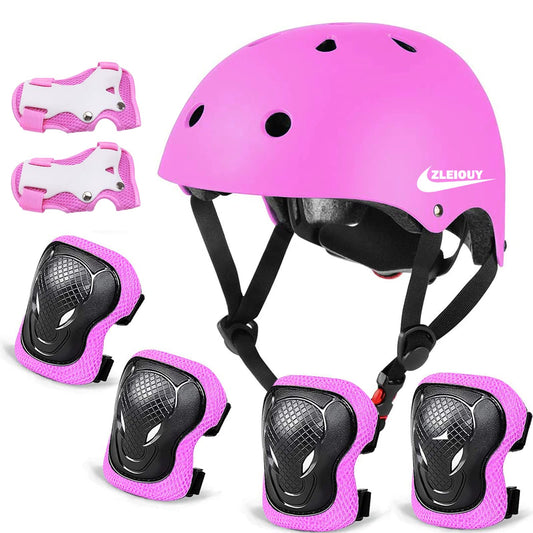 Kids Helmet Protective Gear Set with Knee Elbow Pads