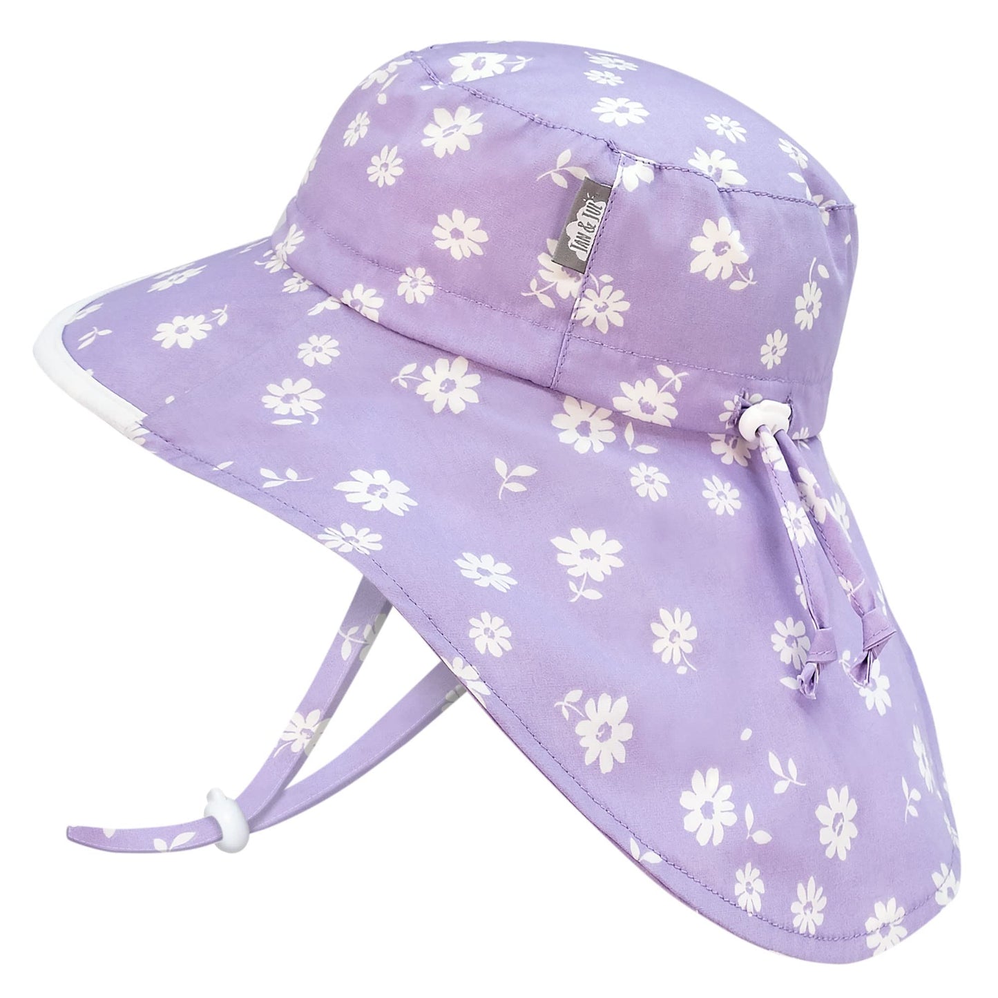 Kids Cotton Sun Hat Wide Brim Adjustable Summer Hat