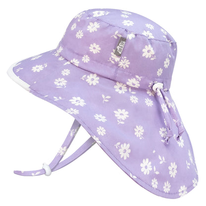 Kids Cotton Sun Hat Wide Brim Adjustable Summer Hat