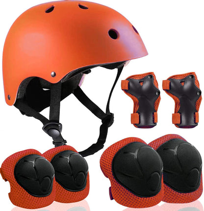 Kids Helmet Protective Gear Set with Knee Elbow Pads