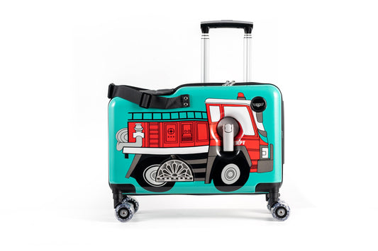 Kids Ride On Carry On Suitcase with Wheels 21 Inch