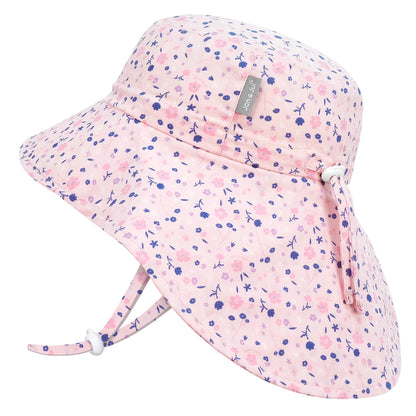 Kids Cotton Sun Hat Wide Brim Adjustable Summer Hat