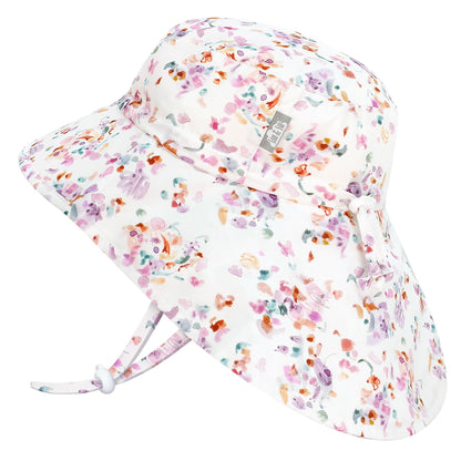 Kids Cotton Sun Hat Wide Brim Adjustable Summer Hat