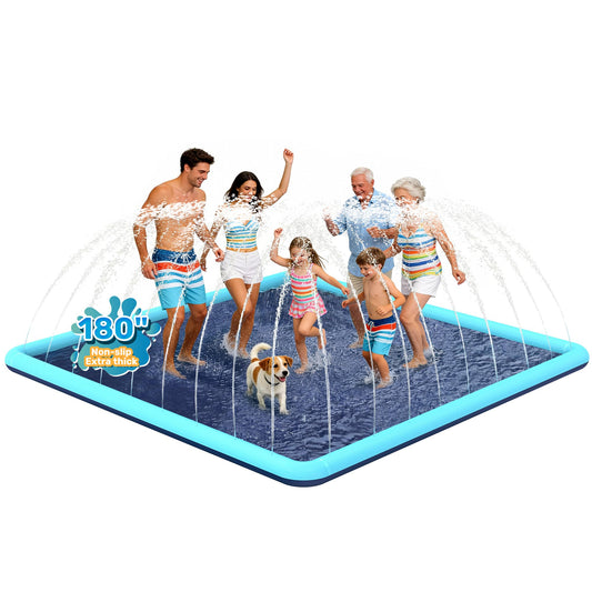 Kids Splash Pad Sprinkler Pool Outdoor Backyard Water Play