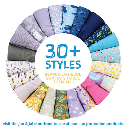 Kids Cotton Sun Hat Wide Brim Adjustable Summer Hat