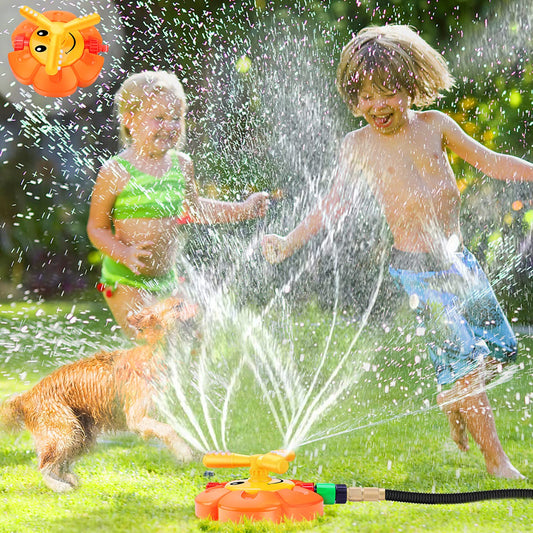 Kids Water Sprinkler Toy Rotating Spray Backyard Play